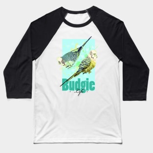 Tropical Aquarell Budgies Parakeets Parrot Life Baseball T-Shirt